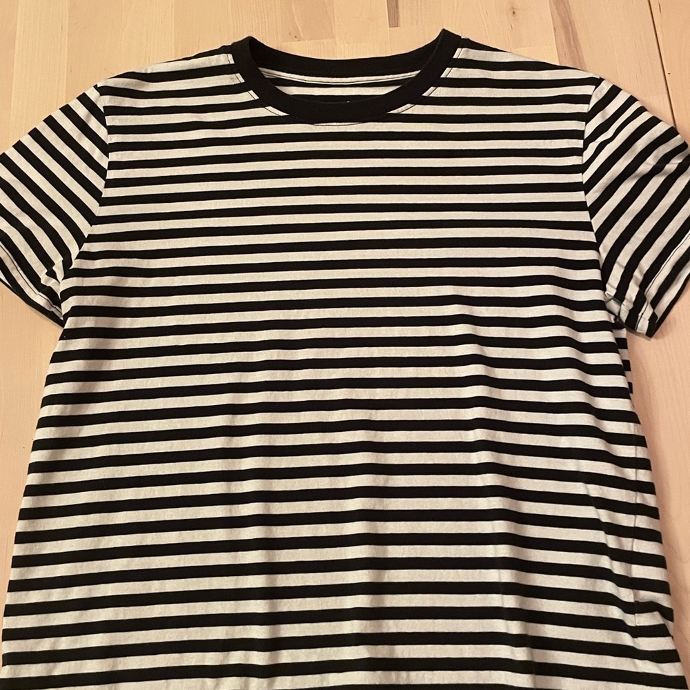 Everlane Box-Cut Striped Tee Size S